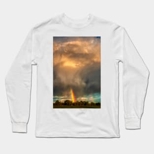 Storm Cloud Sprays a Rainbow Long Sleeve T-Shirt